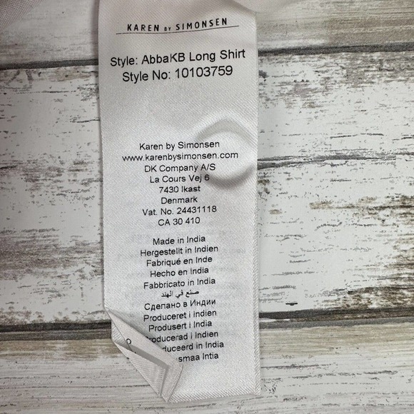 KAREN by Simonsen Ruffle Balloon Sleeve White Peasant Long Shirt Top Size 12 - Picture 13 of 16